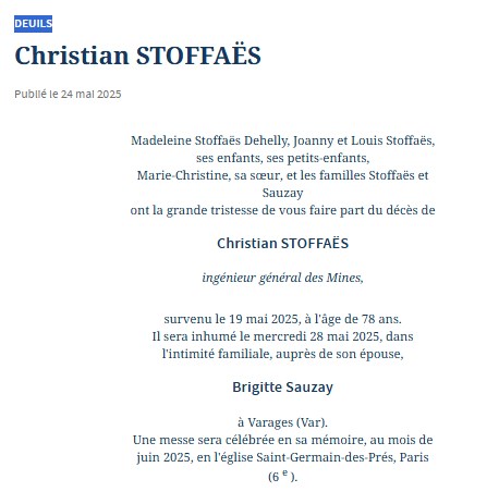 2025 05 24 avis obsèques Christian STOFFAES